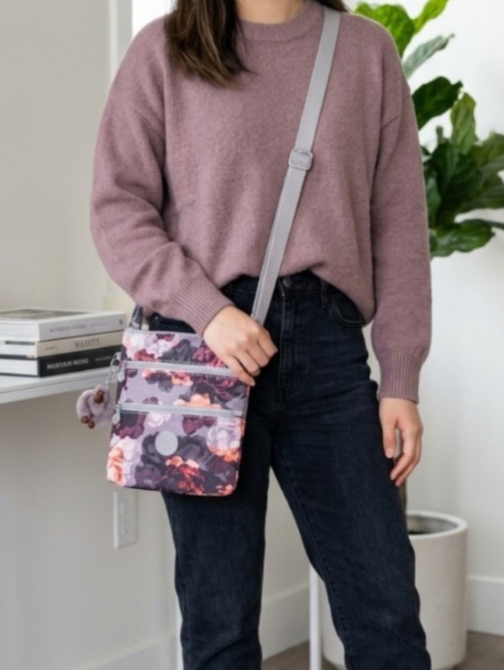 Kipling Keiko Crossbody "Kissing Floral"